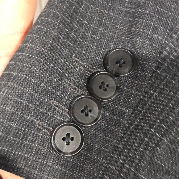 Charcoal Grid Print Blazer by Banana Republic - Picture 6 of 6